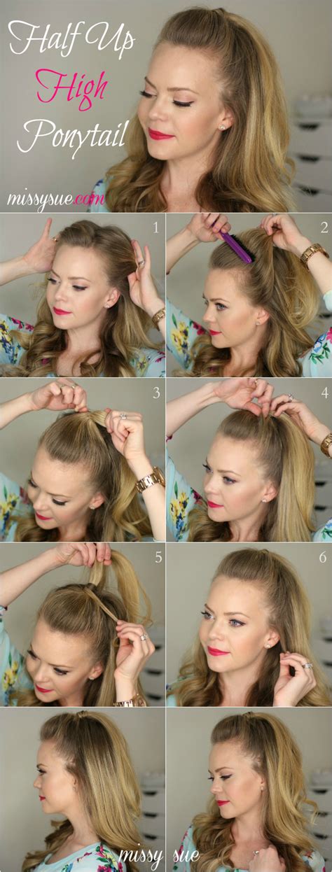 Overlapping braids always look great for a half up half down hairstyle. 15 Super Easy Half-Up Hairstyle Tutorials You Have To Try ...