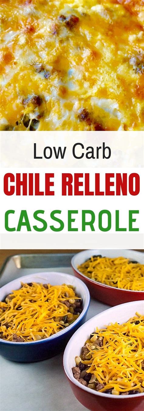 Assemble the casserole by layering half each of the chili peppers, the cheese mixture, and egg mixture. Low Carb Chile Relleno Casserole | Chile relleno casserole ...