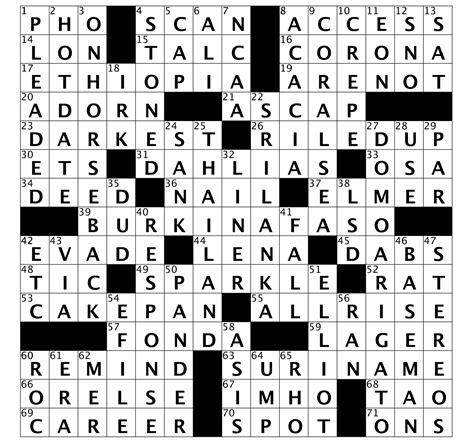 Create your own custom crossword puzzle printables with this crossword puzzle generator. Crossword Puzzle: Issue 78 - April 2020 - The Old Country