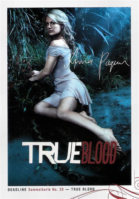 Here's her major film and tv roles since the hbo show ended. Anna Paquin in True Blood (2008-2014) | German postcard by ...