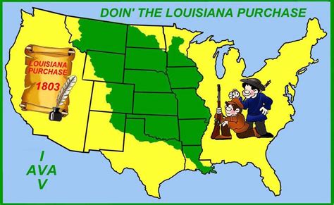 The united states bought 828,000 square miles of land from france in 1803. Doin' The Louisiana Purchase