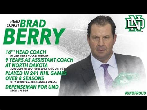 Hockey game footage courtesy of carolina thunderbirdsthe game between the carolina thunderbirds and columbus river dragons on march 8th, 2020 became very. Press conference: Brad Berry named head coach of UND men's ...