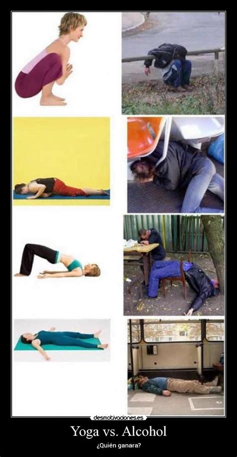 Последние твиты от vaneyoga (@yogavane). Yoga vs. Alcohol | Desmotivaciones
