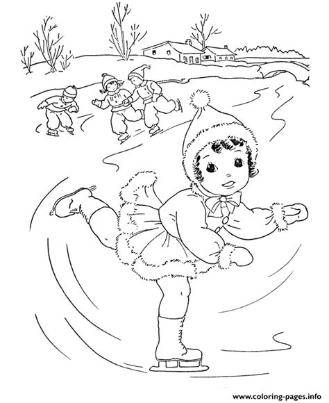 Click the penguin ice skating coloring pages to view printable version or color it online (compatible with ipad and android tablets). Ice Skating Winter Themed Sfd9b Coloring Pages Printable