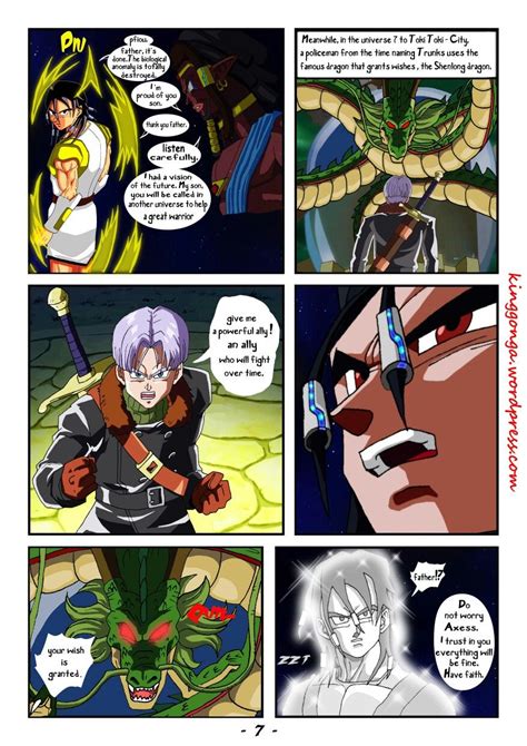 List of dragon ball chapters (series) file:db tankōbon.png. Fan comics of Dragon Ball Xenoverse 🐉 page 7