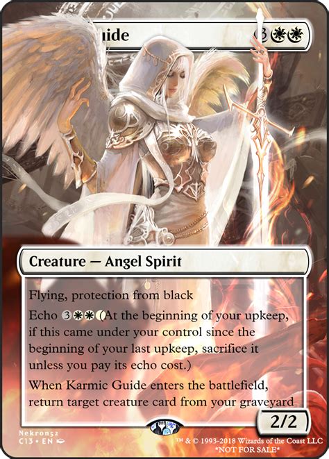 When karmic guide comes into play, return target creature card from your graveyard to play. Karmic Guide (With images) | Magic the gathering cards ...