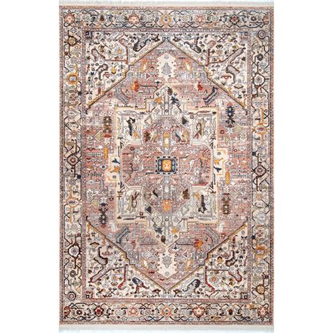 .from an area rug, nuloom was created to fill the void between brilliant design and affordability. nuLOOM Ehtel Medallion Fringe Light Brown 2 ft. x 3 ft ...