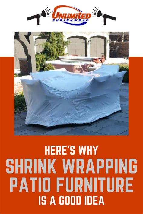 One half of the wrap is spread out while the other half. Shrink Wrapping Patio Furniture Will Protect It from Snow, Pests, and More! | Shrink wrap, Patio ...