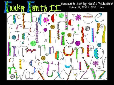 79 877 просмотров 79 тыс. Funky Fonts II - Instant Download - lowercase alphabet ...