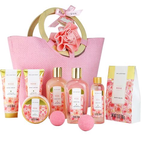 Best gifts for women in 2021 curated by gift experts. Spa Gift Set, Rose Gift Basket for Women, 10 Pcs Home Spa ...