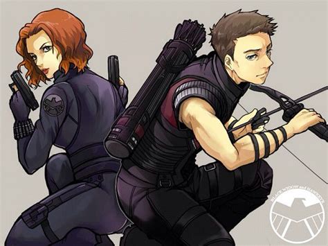 She wore a terrible fishnet. Black Widow and Hawkeye | Black widow marvel, Marvel ...