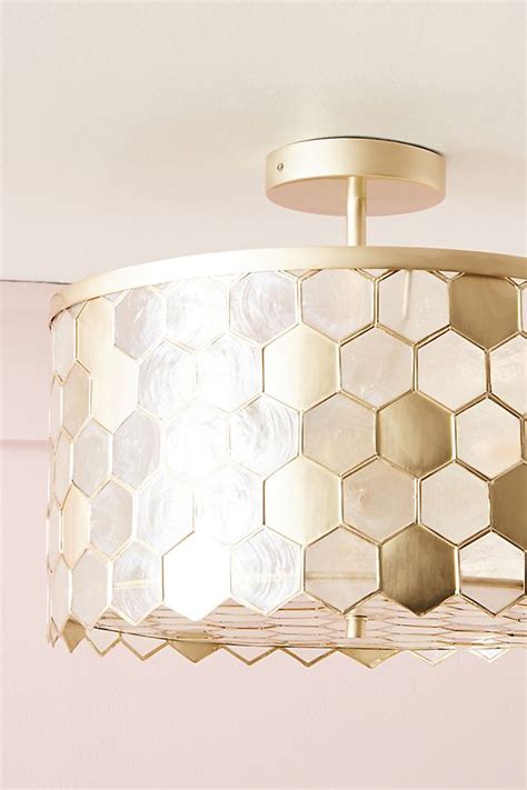 A brightly lit bedroom is perfect when you're getting ready for work or a night out, but not so much when you're winding down with a our bedroom ceiling light collections offer something to suit every taste, available in a variety of colours, styles and fittings. Honeycomb Flush Mount in 2020 | Flush mount ceiling lights ...