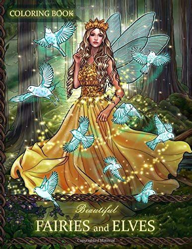 Kleurplaten feeen elfjes / kleurplaat elf op kei : Beautiful Fairies and Elves: Coloring Book For Experience ...