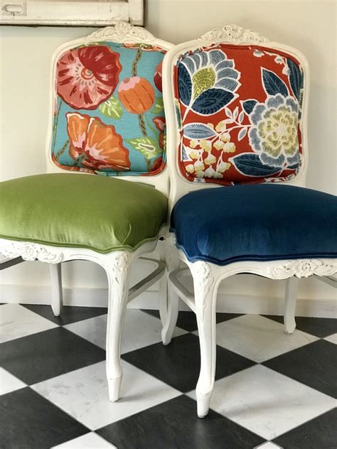 Use together with some upholstery shampoo for particularly stubborn stains. Colorful Chairs for an All-White Kitchen - Chair Whimsy