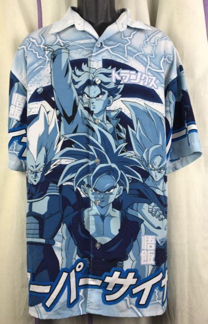 Dbz store is the destination for all dragon ball fans. Dragon Ball Z L Mens Casual Button Up Shirt | eBay | Men ...