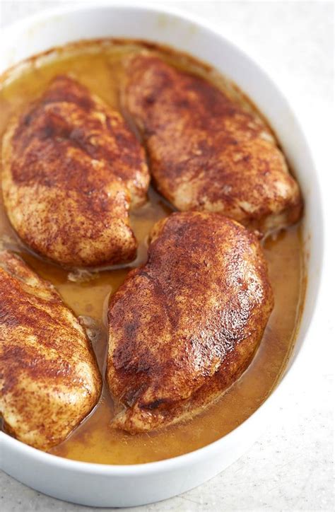 Salt, black pepper, boneless skinless chicken breasts. Slow Baked Chicken Breast (Moist & Tender) - Craving Tasty