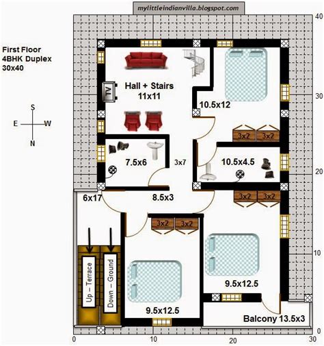 You can come across countless sites that have put up their catalogues online for. My Little Indian Villa: #50#R43 4BHK Duplex in 30x40 ...