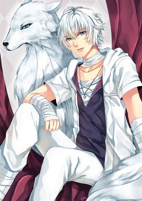 He's also an otaku who loves anime, manga, and games. anime wolf girl with white hair - Google Search | Anime ...