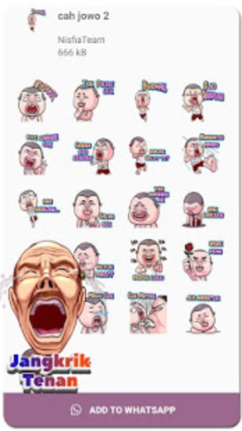 Wastickerapps the newest funny and slang java contains a collection of jowo word images for the wong jowo community a very good application for you who want a good emoticon replacement sticker. Stiker Jawa Lucu - Stiker WA untuk Android - Unduh