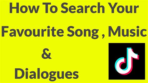 Tiktok is the destination for mobile videos. How To Search Songs,Music & Dialogues In Your Tik Tok App ...