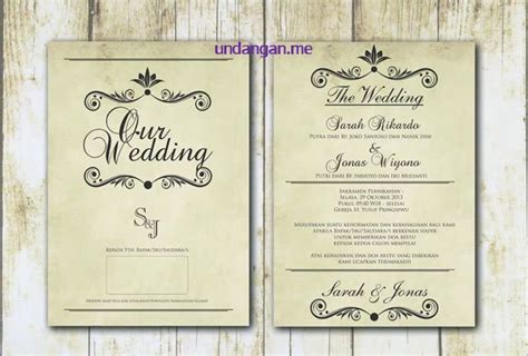 Contoh invitation wedding party formal. Contoh Undangan Pernikahan Juli 2016 | UNDANGAN.ME