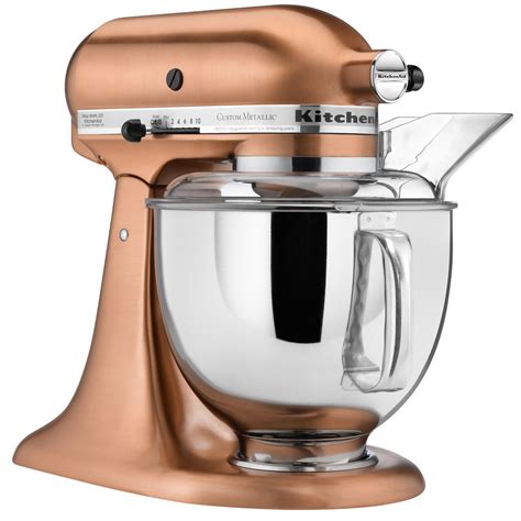 That is why we have created a whole range of stand mixers to suit your needs. KitchenAid KSM152PSCP Satin Copper Custom Metallic Series ...