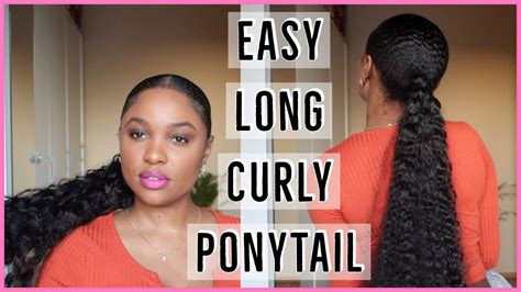 After a year in braids, my strands are feeling healthy and strong—and my curls are ready for their moment in the spotlight. Long Sleek Curly Ponytail using Kanekalon Braiding Hair ...