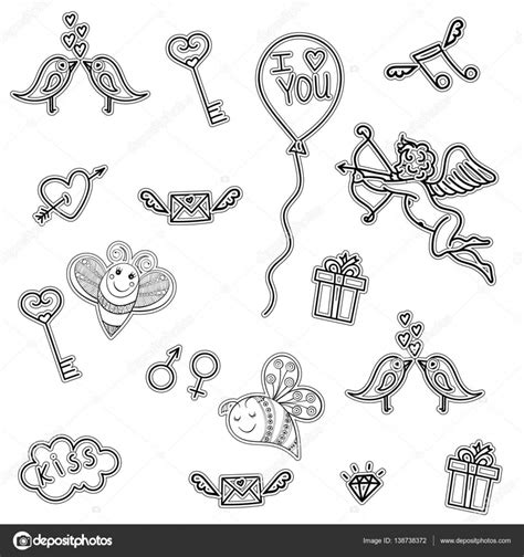 See more of t love tekeningen on facebook. Zeer fijne tekeningen doodle liefde symbolen voor St Valentine Day, vector hand d — Stockvector ...