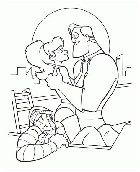 Here's a coloring sheet of lucius best, better known as frozone, one of the supporting characters of the incredibles 2. The Incredibles Coloring Pages