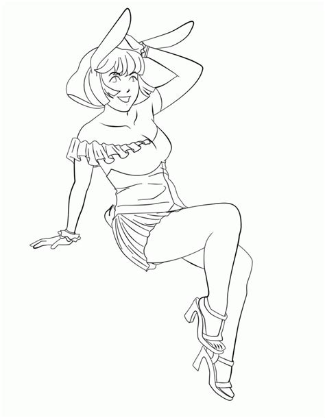 Now you can color your own. Pin Up Girl Coloring Pages - Coloring Home