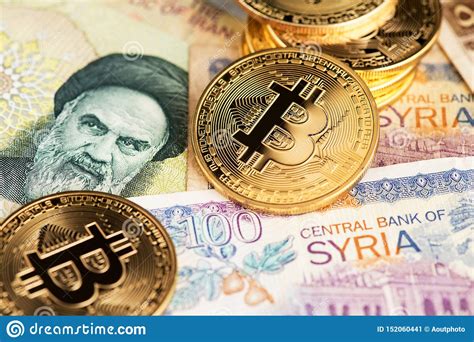 Bitcoin Cryptocurrency Coins On Iranian And Syrian ...
