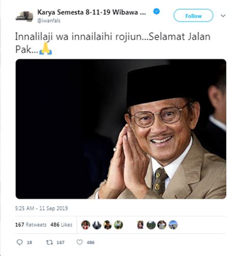 Ada sebagian lagu dibawah yang udah saya sertakan link downloadnya. Ucapan Duka Para Artis Indonesia Bagi Habibie, Dari Iwan ...