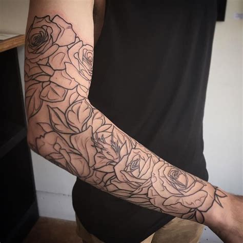 Sleeve tattoos are quite popular with men and have a way of enhancing the masculine features of the wearer. Pin on Rose Tattoos