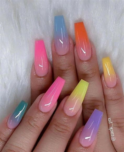 Nails uñasbellas uñasacrilicas acrilycnails uñas diseño. Uñas decoradas | Uñas Arcoíris | Uñas de Universo # ...