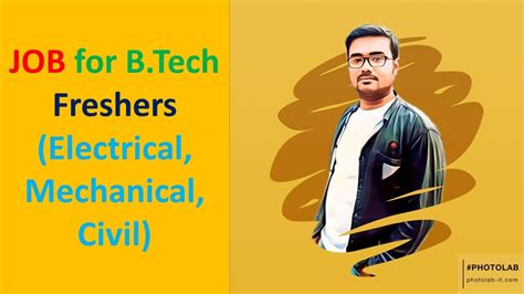 Easy to edit and fully customizable in all versions of photoshop. JOB Notification for B Tech Freshers (Electrical ...