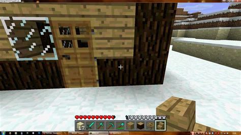 Ein pfeil neben dem gitter zeigt nach rechts zu einem kästchen, in dem das hergestellte objekt erscheinen wird.step 3, mach aus dem holz bretter. Minecraft: Wie man ein gutes Haus baut!!! - YouTube