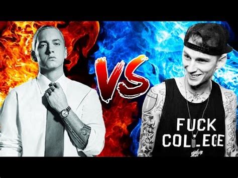 But what's gotten everyone in a rut these days is the whole machine gun kelly vs, eminem saga. EMINEM VS MACHINE GUN KELLY - YouTube