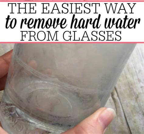 All water that comes from wells and municipal you don't need any of these things to remove hard water stains, even heavy buildup. How To Remove Hard Water Stains From Glasses - Frugally Blonde