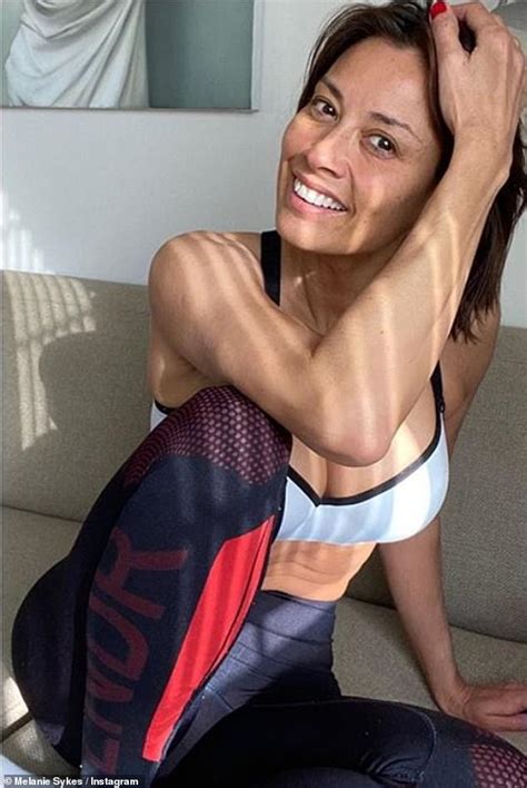 It's now melanie sykes rather than sara cox. Melanie Sykes, 49, displays her washboard abs in a crop ...