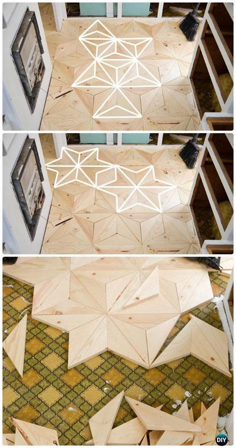 Maybe you would like to learn more about one of these? DIY Geometric Wood Flooring Instructions - DIY Flooring ...