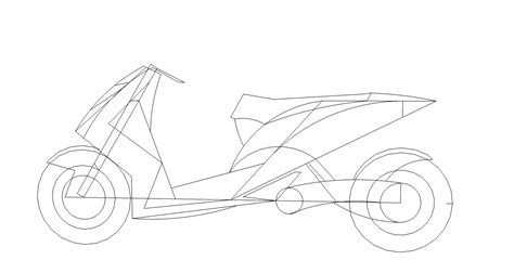 Tepat beberapa hari setelah struktur yang diduga monkey versi matic terkuak. 35+ Trend Terbaru Gambar Sketsa Motor Matic Dibuat Trail - Tea And Lead