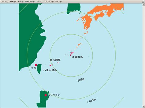 Compound of 沖 (oki, offshore, at sea) +‎ 縄 (nawa, rope). 愛の沖縄県HPの地図では対馬は韓国領だった件 幕僚日誌Ⅲ