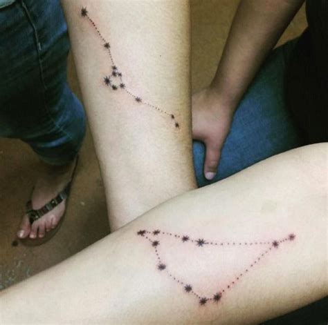 Down below you can find a full list of his tattoos as of august 2020! 30 Cosmic Constellation Tattoos Straight From The Sky - TattooBlend | Cute sister tattoos ...