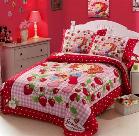 All pieces feature strawberry shortcake characters. Pin by Colleen Joslin on strawberry shortcake | Bedding ...