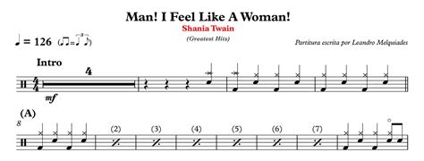 Shania twain was born eilleen regina edwards in windsor, ontario, canada on august 28, 1965, the second oldest of five siblings. Man! I Feel Like A Woman! - Shania Twain - Batera Partituras