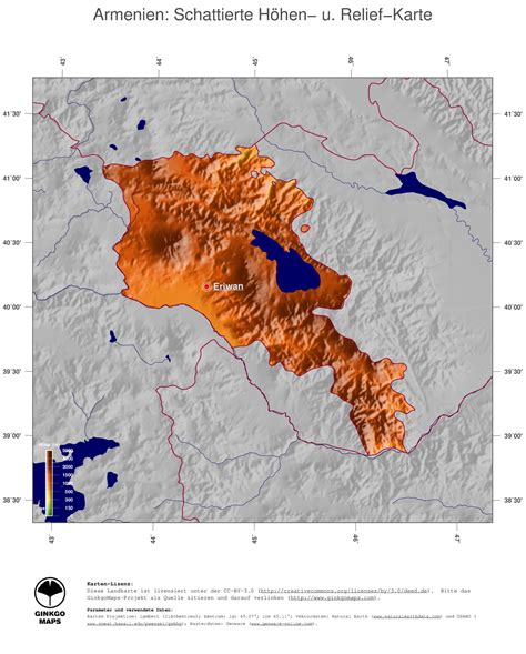 Der erdteil macht etwa ein drittel der gesamten landmasse aus. Landkarte Armenien; GinkgoMaps Landkarten Sammlung ...