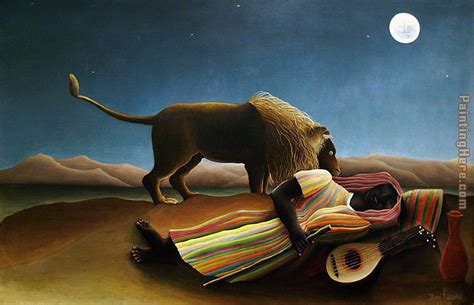 He was also known as le. Henri Rousseau The Sleeping Gypsy painting anysize 50% off ...