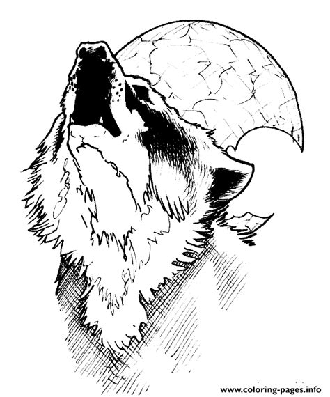 Here's his chance to take one home with this realistic coloring sheet. Wolf Moon Coloring Pages Printable