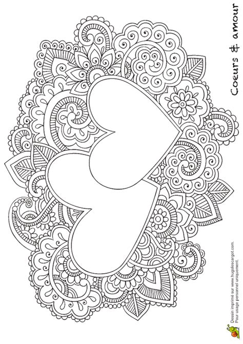 Coloriage facile de dessin a imprimer mandala comme coeur coloriage, fleur, chien à plus dessin de mandala, coloriage animaux. Coloriage Mandala Coeur Maman - Coloriage Tigre Mandala