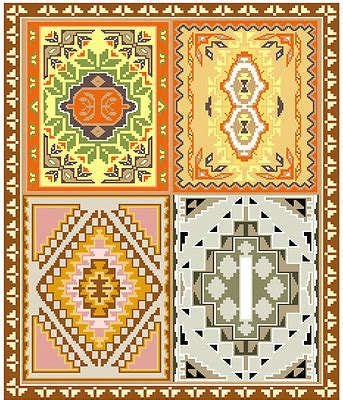 Jun 29, 2020 · while this stitch isn't part of all cross stitch patterns, it's useful for stitching letters, and it and its variations appear in traditional blackwork embroidery. 4 IN ONE Southwest Rug Design for Counted Cross Stitch ...